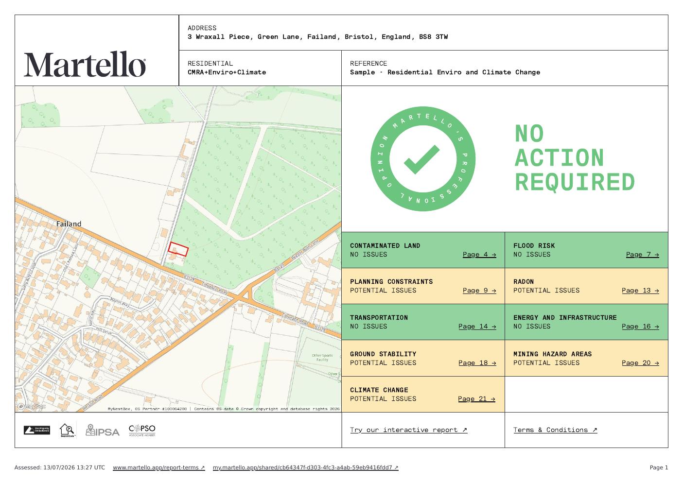 Martello Enviro and Climate Change Report - Resi
