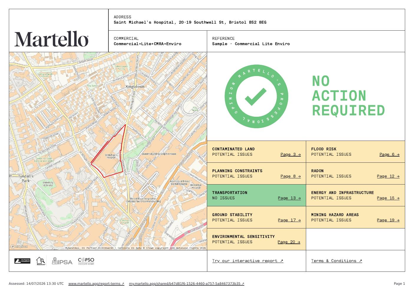 Martello Enviro Report - Commercial Lite