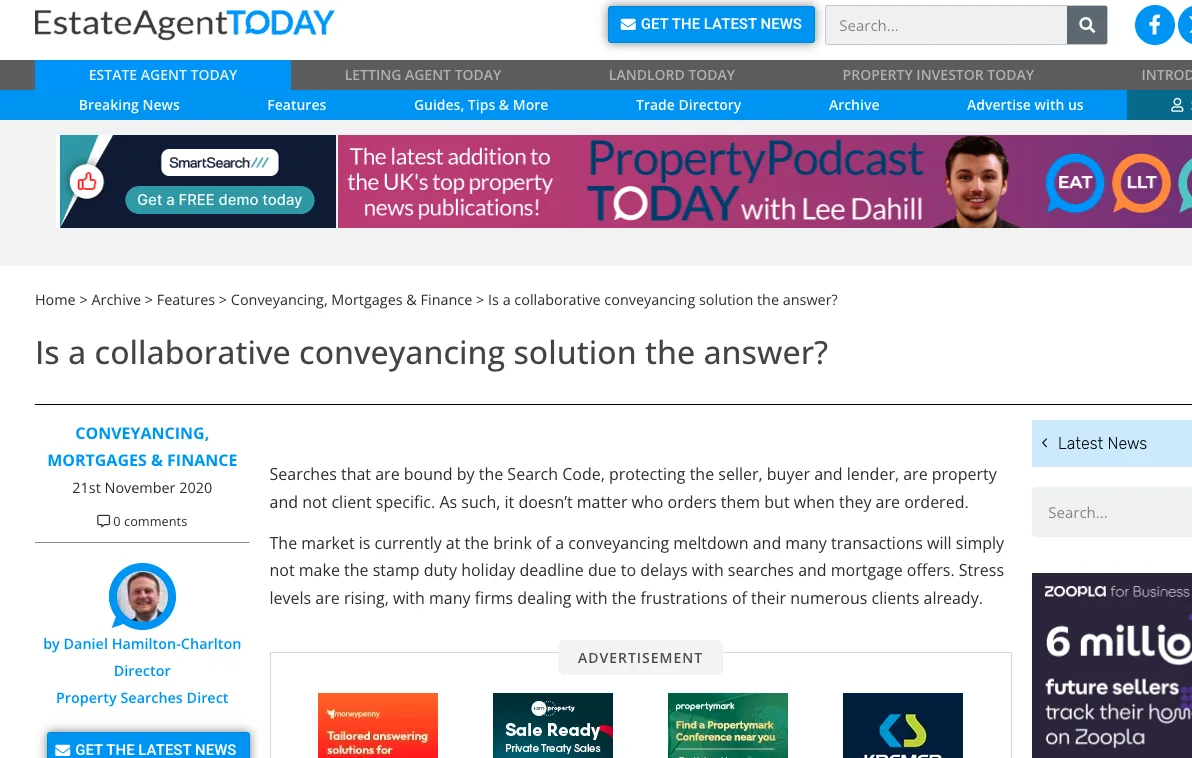 Is a collaborative conveyancing solution the answer?