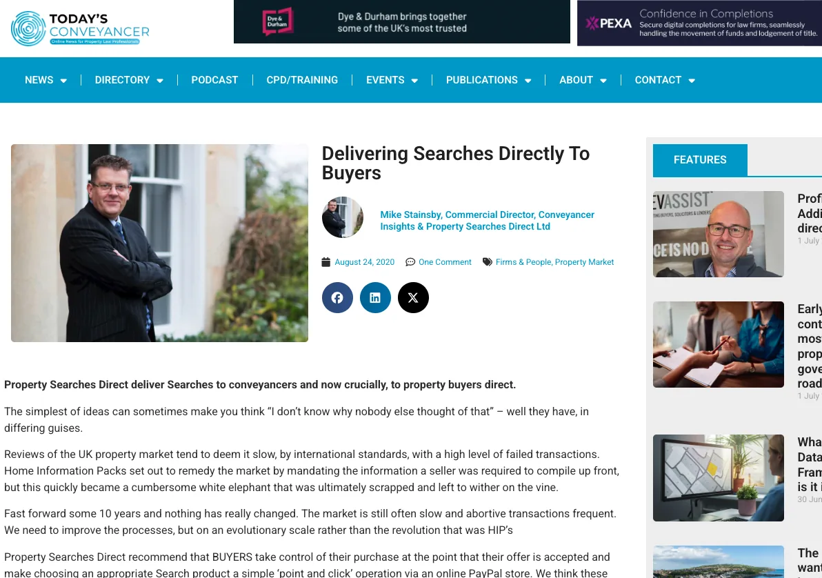 Delivering Searches Directly To Buyers